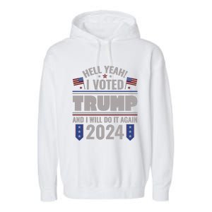 Trump Campaign 2024 Garment-Dyed Fleece Hoodie