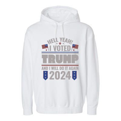 Trump Campaign 2024 Garment-Dyed Fleece Hoodie