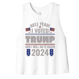 Trump Campaign 2024 Women's Racerback Cropped Tank