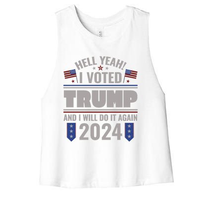 Trump Campaign 2024 Women's Racerback Cropped Tank