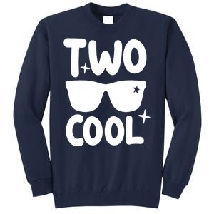 Two Cool 2nd Birthday Gift 2 Year Old Boy Second Bday Tall Sweatshirt