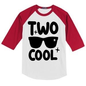 Two Cool 2nd Birthday Gift 2 Year Old Boy Second Bday Kids Colorblock Raglan Jersey