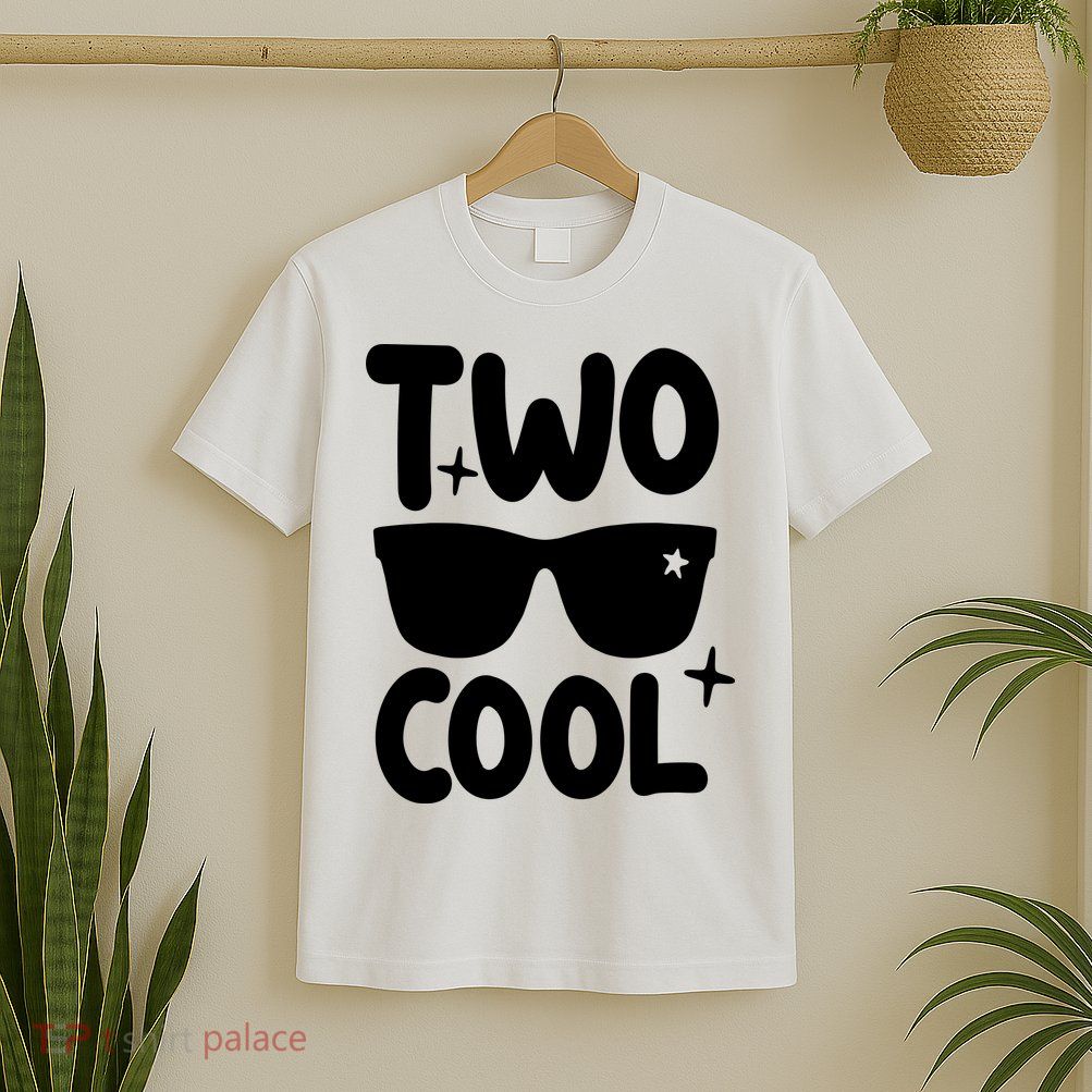 Two Cool 2nd Birthday Gift 2 Year Old Boy Second Bday T-Shirt