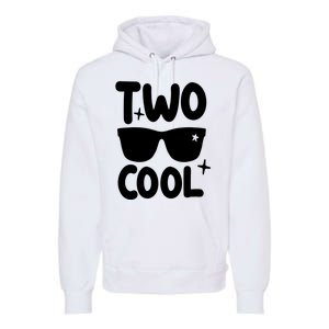 Two Cool 2nd Birthday Gift 2 Year Old Boy Second Bday Premium Hoodie