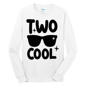 Two Cool 2nd Birthday Gift 2 Year Old Boy Second Bday Tall Long Sleeve T-Shirt