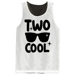 Two Cool 2nd Birthday Gift 2 Year Old Boy Second Bday Mesh Reversible Basketball Jersey Tank