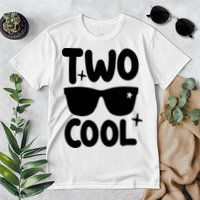 Two Cool 2nd Birthday Gift 2 Year Old Boy Second Bday Premium T-Shirt
