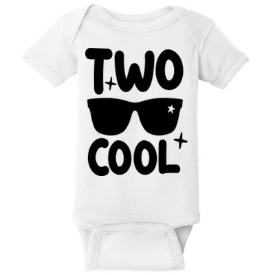 Two Cool 2nd Birthday Gift 2 Year Old Boy Second Bday Baby Bodysuit