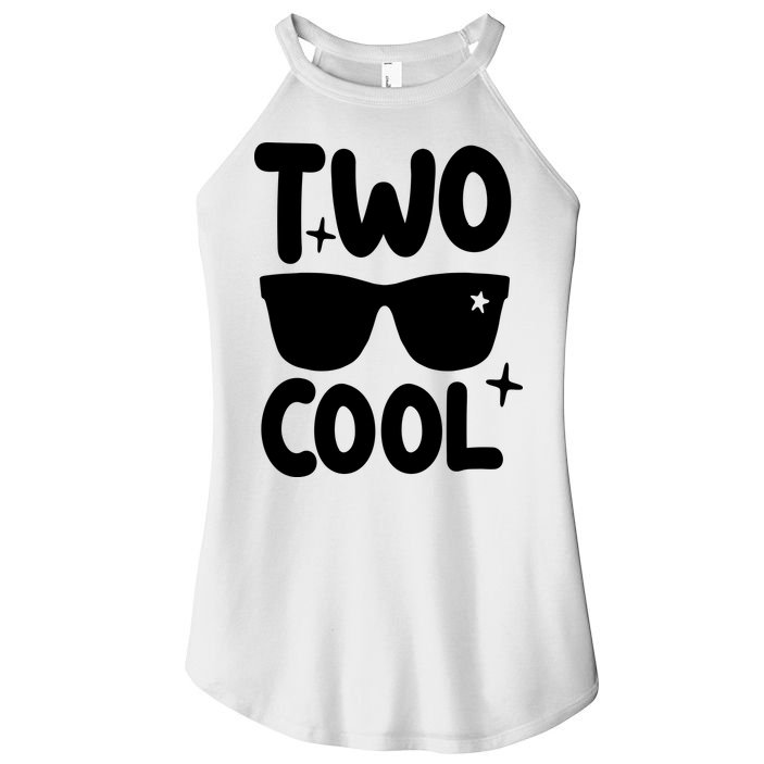 Two Cool 2nd Birthday Gift 2 Year Old Boy Second Bday Women's Perfect Tri Rocker Tank