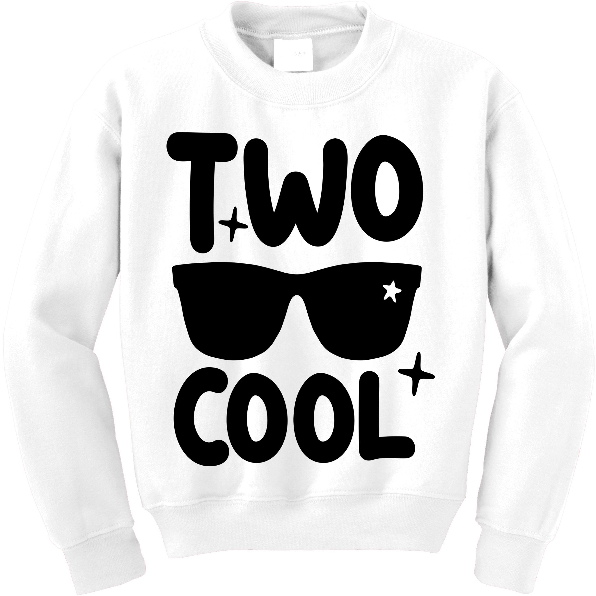Two Cool 2nd Birthday Gift 2 Year Old Boy Second Bday Kids Sweatshirt