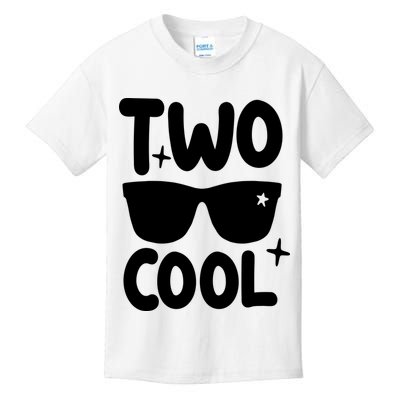 Two Cool 2nd Birthday Gift 2 Year Old Boy Second Bday Kids T-Shirt