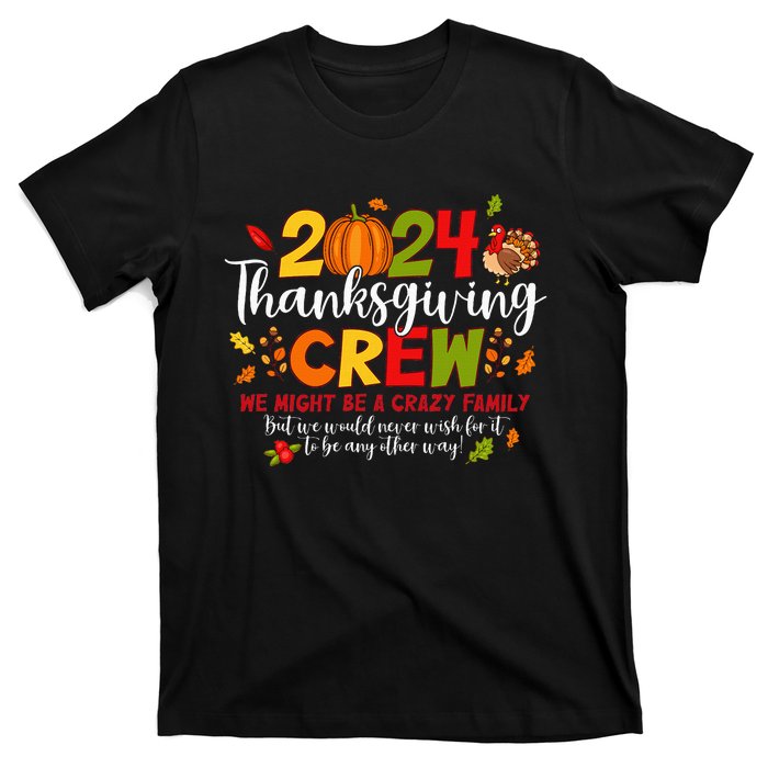 Thanksgiving Crew 2024 Family Matching Fall Autumn Women T-Shirt