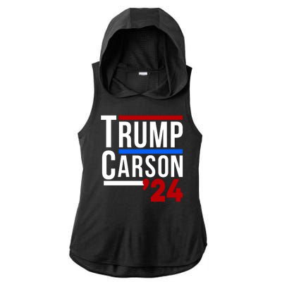 Trump Carson 2024 Ladies PosiCharge Tri-Blend Wicking Draft Hoodie Tank