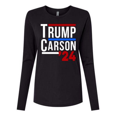 Trump Carson 2024 Womens Cotton Relaxed Long Sleeve T-Shirt