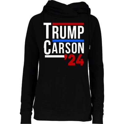 Trump Carson 2024 Womens Funnel Neck Pullover Hood