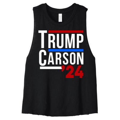 Trump Carson 2024 Women's Racerback Cropped Tank