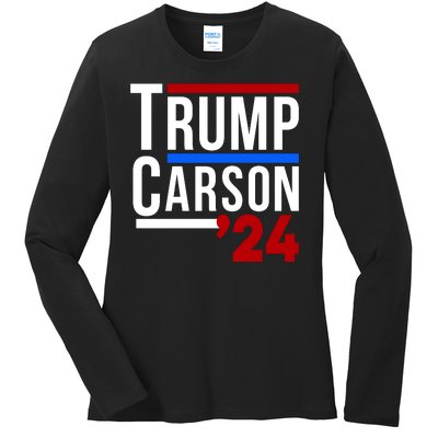 Trump Carson 2024 Ladies Long Sleeve Shirt