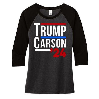 Trump Carson 2024 Women's Tri-Blend 3/4-Sleeve Raglan Shirt