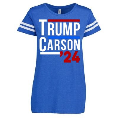 Trump Carson 2024 Enza Ladies Jersey Football T-Shirt