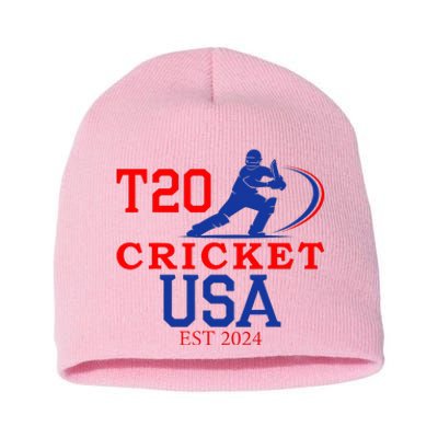 T20 Cricket 2024 Usa Short Acrylic Beanie