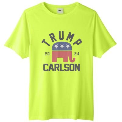 Trump Carlson 2024 President Election Pro America US Flag Tall Fusion ChromaSoft Performance T-Shirt