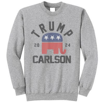 Trump Carlson 2024 President Election Pro America US Flag Sweatshirt