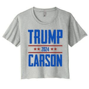 Trump Carson 2024 Women's Crop Top Tee