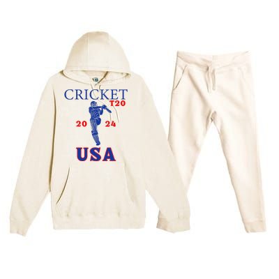 T20 Cricket 2024 Usa Premium Hooded Sweatsuit Set