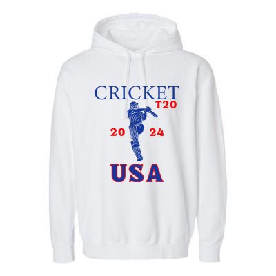 T20 Cricket 2024 Usa Garment-Dyed Fleece Hoodie