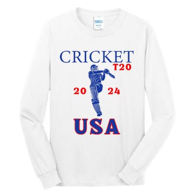 T20 Cricket 2024 Usa Tall Long Sleeve T-Shirt