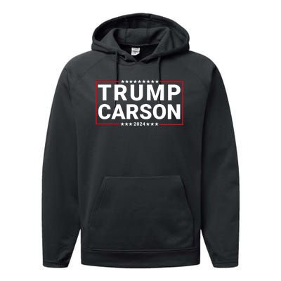 Trump Carson 2024 For President Vp Republican Election Performance Fleece Hoodie