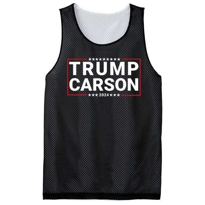 Trump Carson 2024 For President Vp Republican Election Mesh Reversible Basketball Jersey Tank