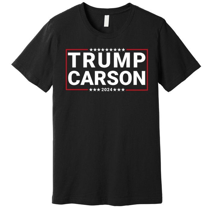 Trump Carson 2024 For President Vp Republican Election Premium T-Shirt