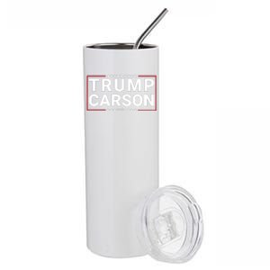 Trump Carson 2024 For President Vp Republican Election Stainless Steel Tumbler