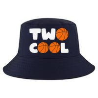 Two Cool 2nd Birthday Basketball Themed 2 Year Old Cool Comfort Performance Bucket Hat