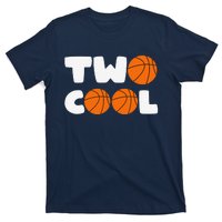 Two Cool 2nd Birthday Basketball Themed 2 Year Old T-Shirt