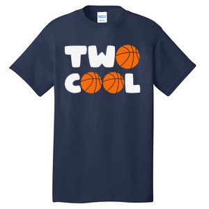 Two Cool 2nd Birthday Basketball Themed 2 Year Old Tall T-Shirt