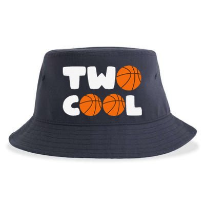 Two Cool 2nd Birthday Basketball Themed 2 Year Old Sustainable Bucket Hat