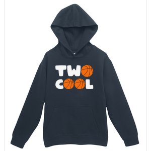 Two Cool 2nd Birthday Basketball Themed 2 Year Old Urban Pullover Hoodie