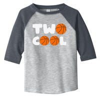 Two Cool 2nd Birthday Basketball Themed 2 Year Old Toddler Fine Jersey T-Shirt