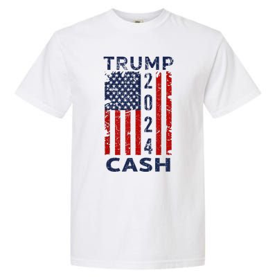 Trump Cash 2024 President Trump Supporter Reelection Garment-Dyed Heavyweight T-Shirt