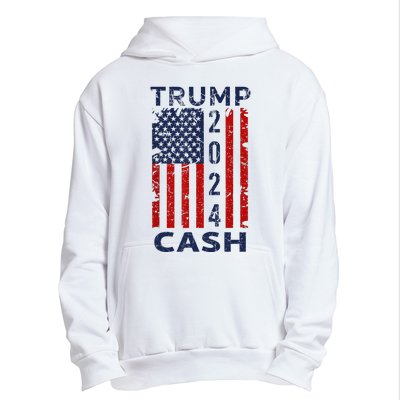 Trump Cash 2024 President Trump Supporter Reelection Urban Pullover Hoodie