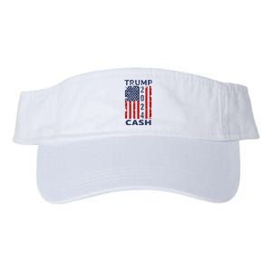 Trump Cash 2024 President Trump Supporter Reelection Valucap Bio-Washed Visor