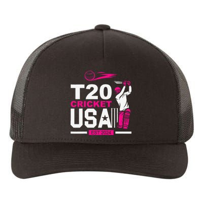 T20 Cricket 2024 Usa Cricket Fans Gift Yupoong Adult 5-Panel Trucker Hat