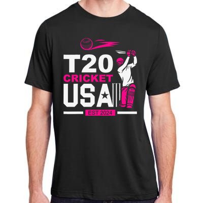 T20 Cricket 2024 Usa Cricket Fans Gift Adult ChromaSoft Performance T-Shirt