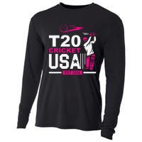 T20 Cricket 2024 Usa Cricket Fans Gift Cooling Performance Long Sleeve Crew