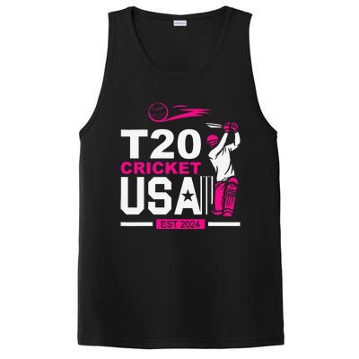 T20 Cricket 2024 Usa Cricket Fans Gift PosiCharge Competitor Tank