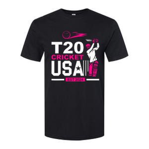 T20 Cricket 2024 Usa Cricket Fans Softstyle CVC T-Shirt