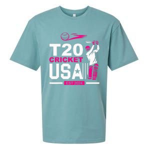 T20 Cricket 2024 Usa Cricket Fans Sueded Cloud Jersey T-Shirt