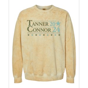 Tanner Connor 2024 Make America Smile Again Colorblast Crewneck Sweatshirt